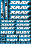 XRAY/HUDY Design Pre-Cut Stickers BLUE