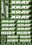 XRAY/HUDY Design Pre-Cut Stickers GREEN