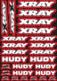 XRAY/HUDY Design Pre-Cut Stickers RED