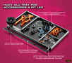 HUDY ALU TRAY FOR ACCESSORIES & PIT LED - 109880