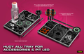 HUDY ALU TRAY FOR ACCESSORIES & PIT LED - 109880